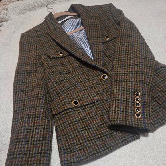 Veronica Beard Jackets & Blazers - Veronica Beard Wool Plaid Print Blazer Sz 8